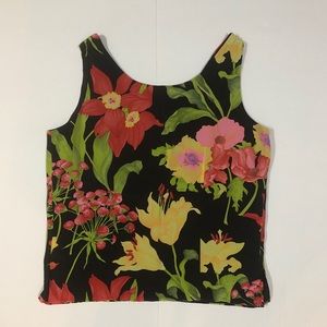 Ann May women’s silk flowery top